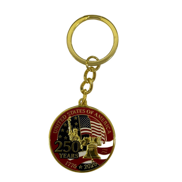 250th Anniversary Coin Crest Keychain
