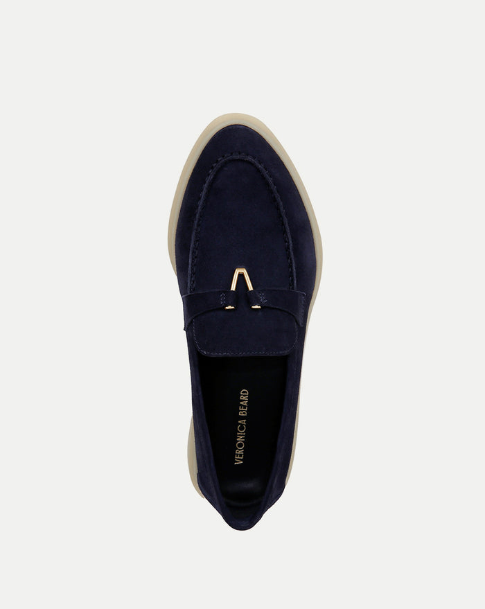 Veronica Beard Ailey Suede Loafer - Eclipse