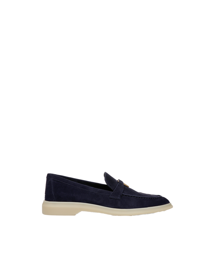 Veronica Beard Ailey Suede Loafer - Eclipse