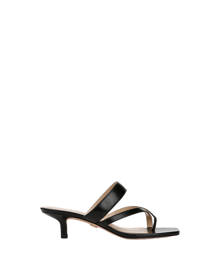 Veronica Beard Alanis Leather Sandal - Black