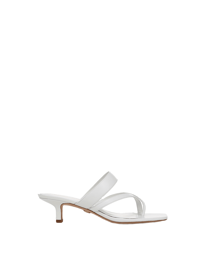 Veronica Beard Alanis Leather Sandal - Coconut