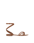 Veronica Beard Allegra Suede Ankle-Wrap Sandal - Hazelwood