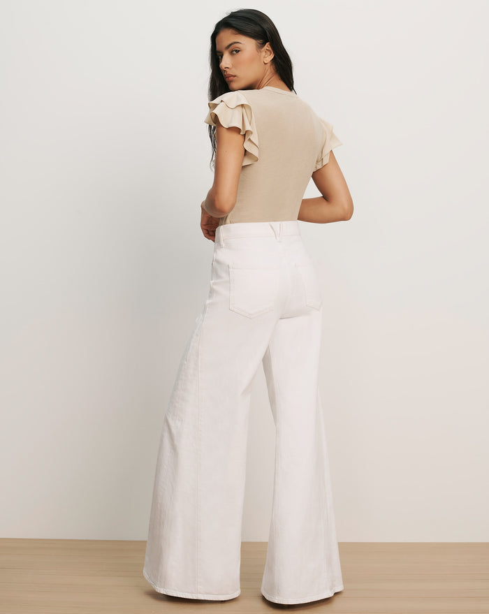 Veronica Beard Aphrodite Top - Stone Khaki