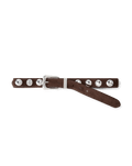 Veronica Beard Arch Suede Studded Belt Espresso