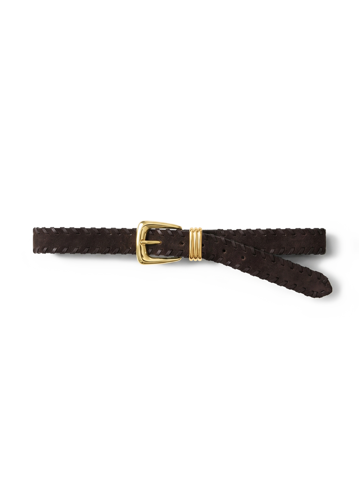 Arch Suede Whipstitch Belt
