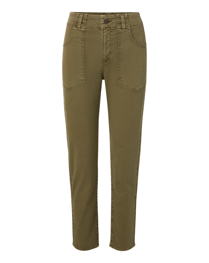 Veronica Beard Arya Straight-Leg Pant - Army