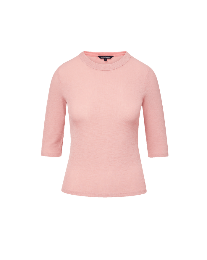 Veronica Beard Auclair Knit T-Shirt - Petal
