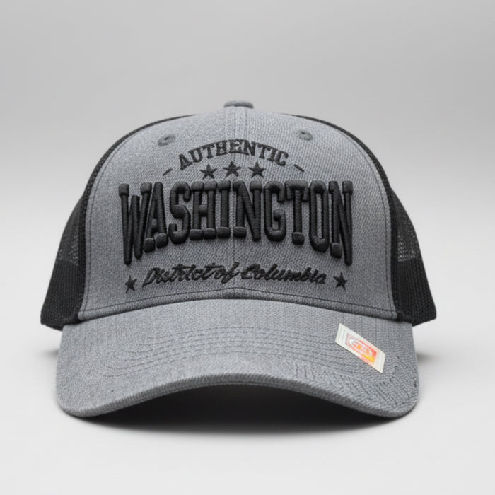 Authentic Washington DC Dual Colored Fitted Cap.