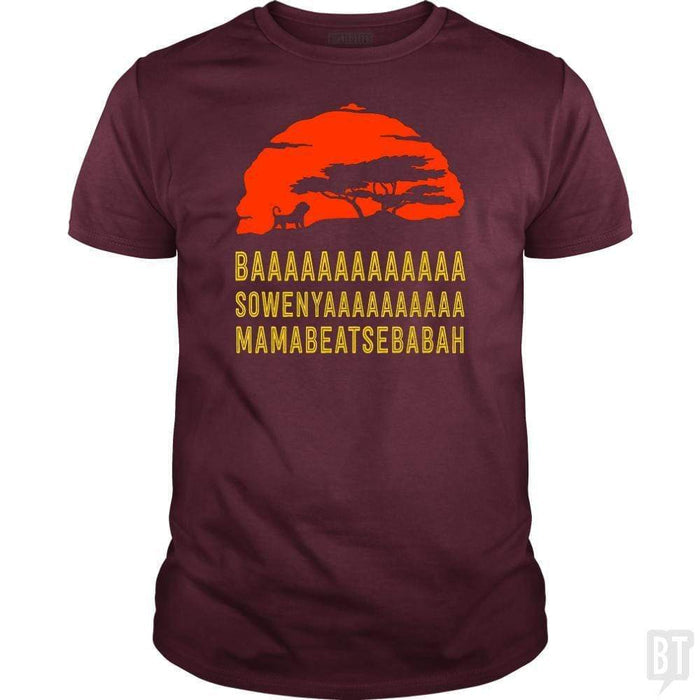 SunFrog-Busted Anjaka Classic Guys / Unisex Tee / Maroon / S Baaa Sownyaaa Mamabeatsebabah