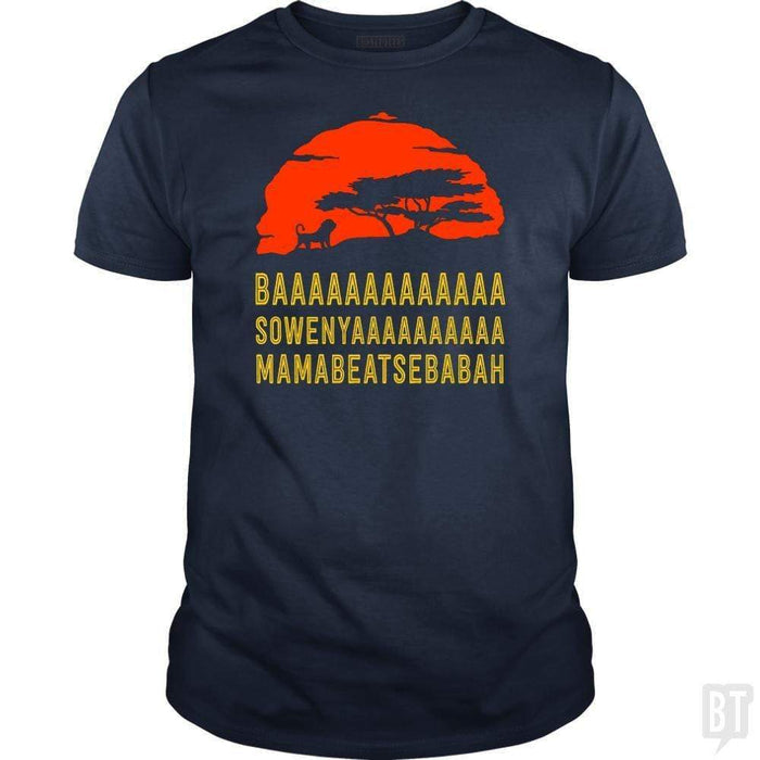 SunFrog-Busted Anjaka Classic Guys / Unisex Tee / Navy Blue / S Baaa Sownyaaa Mamabeatsebabah