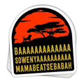 SunFrog-Busted Stickers Baaa Sownyaaa Vinyl Sticker