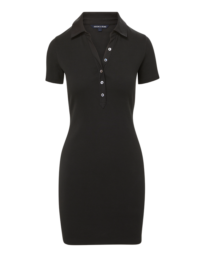 Veronica Beard Bailey Polo Minidress - Black