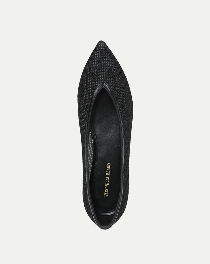 Veronica Beard Bancroft Mesh Flat - Black