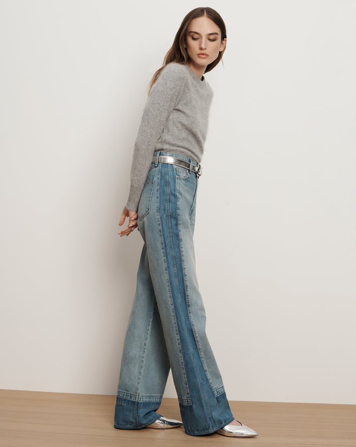 Veronica Beard Bancroft Metallic Flat - Silver