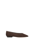 Veronica Beard Bancroft Suede Flat - Espresso