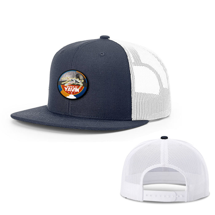 Snapback Flatbill / Navy and White / One Size