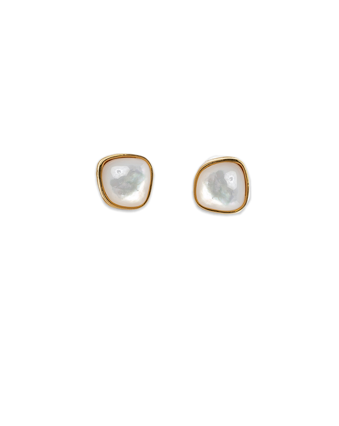Veronica Beard Bay Stud Earrings Pearl