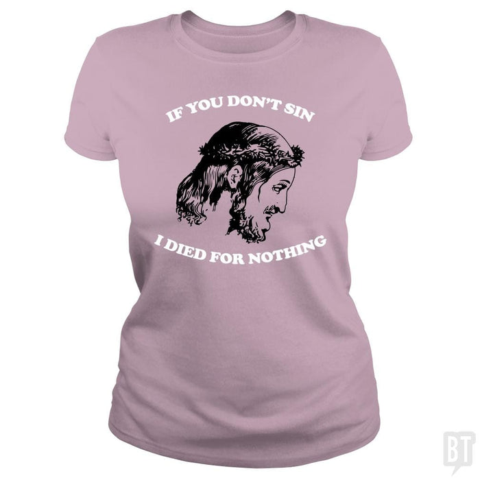 SunFrog-Busted n23 Classic Ladies Tee / Light Pink / S Be A Sinner