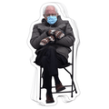 Bernie Mittens Vinyl Sticker - BustedTees.com