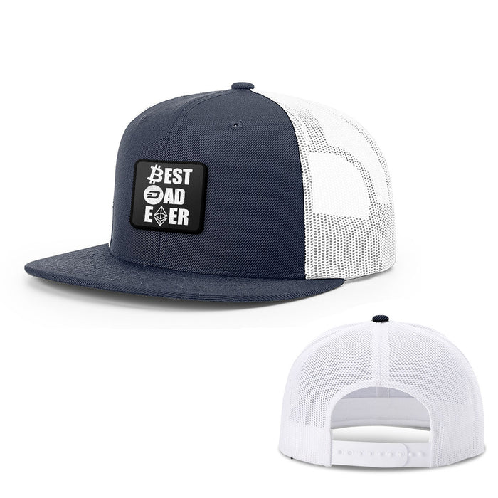 Snapback Flatbill / Navy and White / One Size