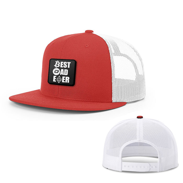 Snapback Flatbill / Red and White / One Size