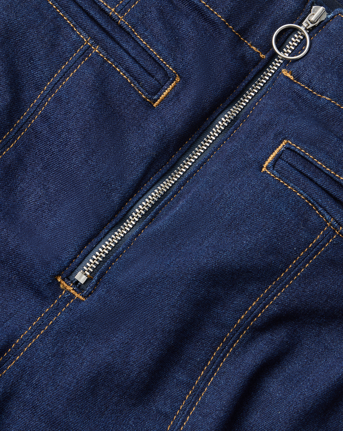 Veronica Beard Beverly Skinny-Flare Trouser Jean - Indigo Rinse