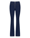 Veronica Beard Beverly Skinny-Flare Trouser Jean - Indigo Rinse