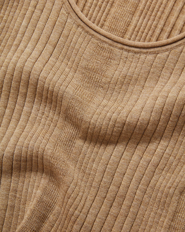 Veronica Beard Birke Merino Wool Tank Top - Dark Khaki