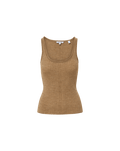 Veronica Beard Birke Merino Wool Tank Top - Dark Khaki