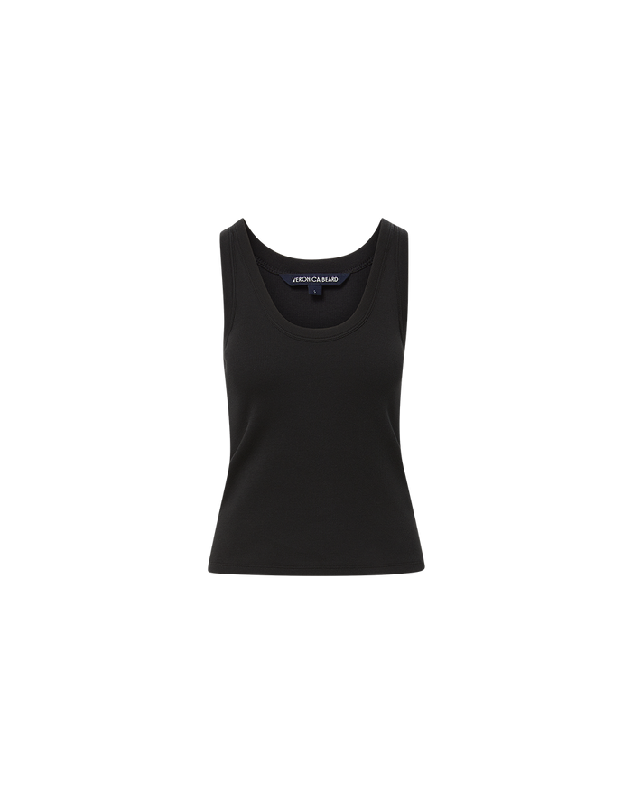 Veronica Beard Birke Scoopneck Tank Top - Black