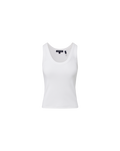 Veronica Beard Birke Scoopneck Tank Top - White