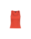 Veronica Beard Birke Scoopneck Tank Top - Persimmon