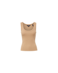 Veronica Beard Birke Scoopneck Tank Top - Khaki