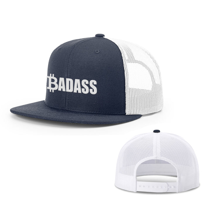 Snapback Flatbill / Navy and White / One Size