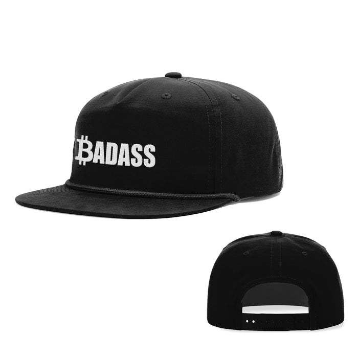 Snapback Rope Flatbill / Full Black / One Size