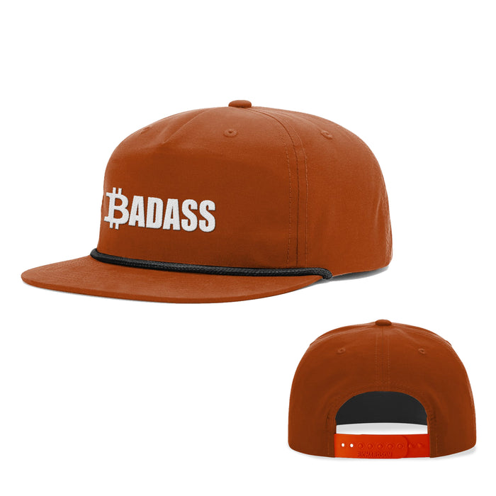Snapback Rope Flatbill / Orange and Black / One Size