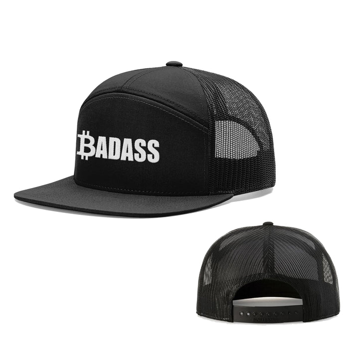 Seven-Panel Trucker Flatbill / Full Black / One Size
