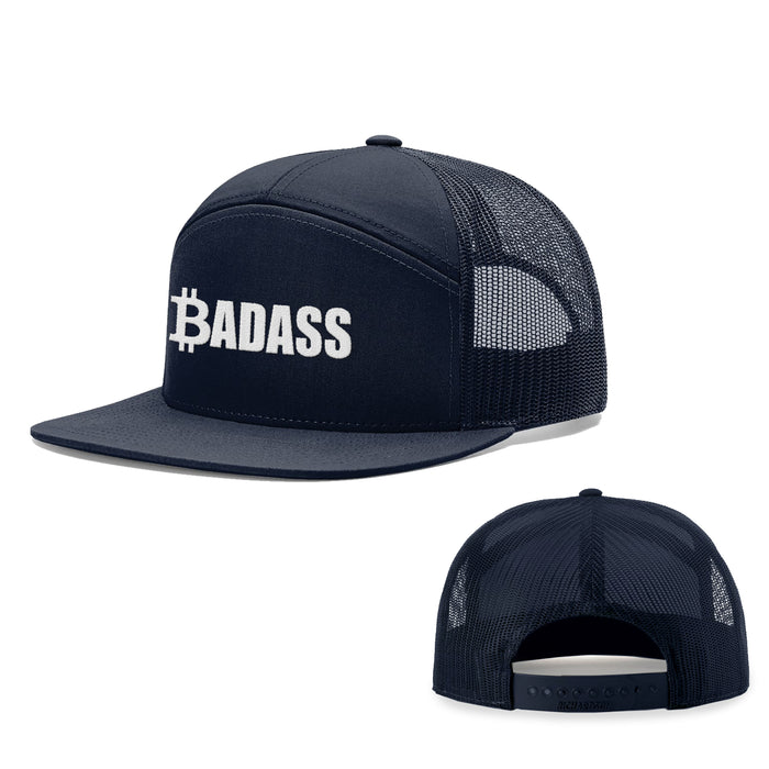 Seven-Panel Trucker Flatbill / Navy / One Size