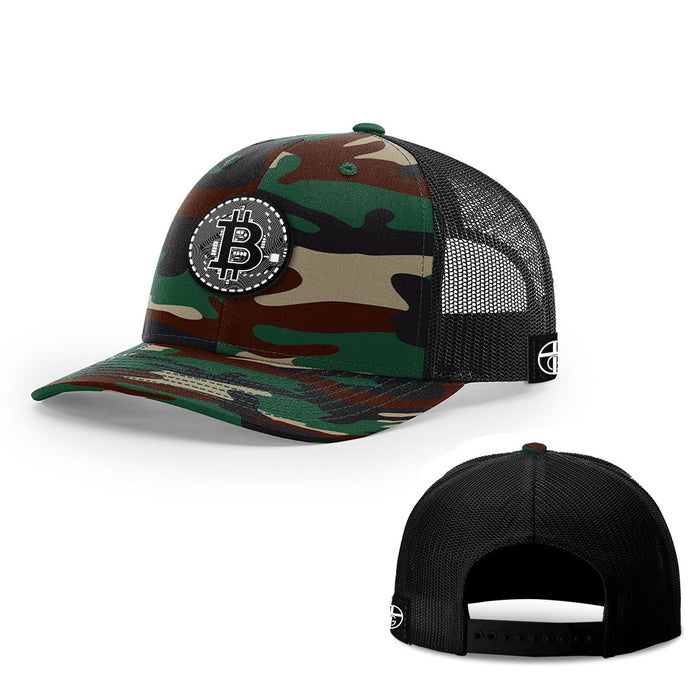 Snapback Trucker / Green Camo and Black / One Size