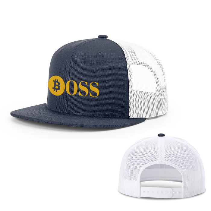 Snapback Flatbill / Navy and White / One Size