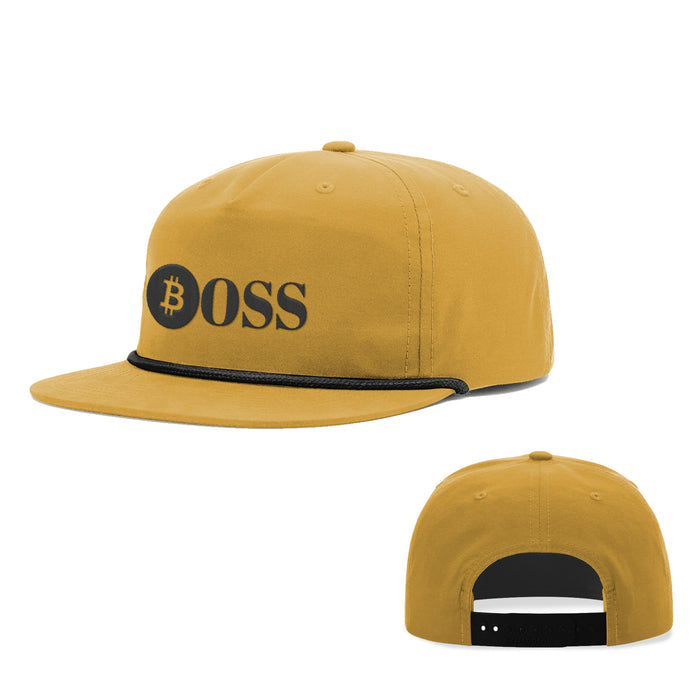 Snapback Rope Flatbill / Biscuit and Black / One Size