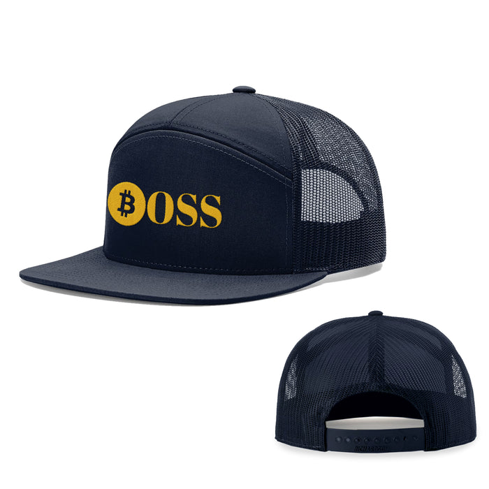 Seven-Panel Trucker Flatbill / Navy / One Size