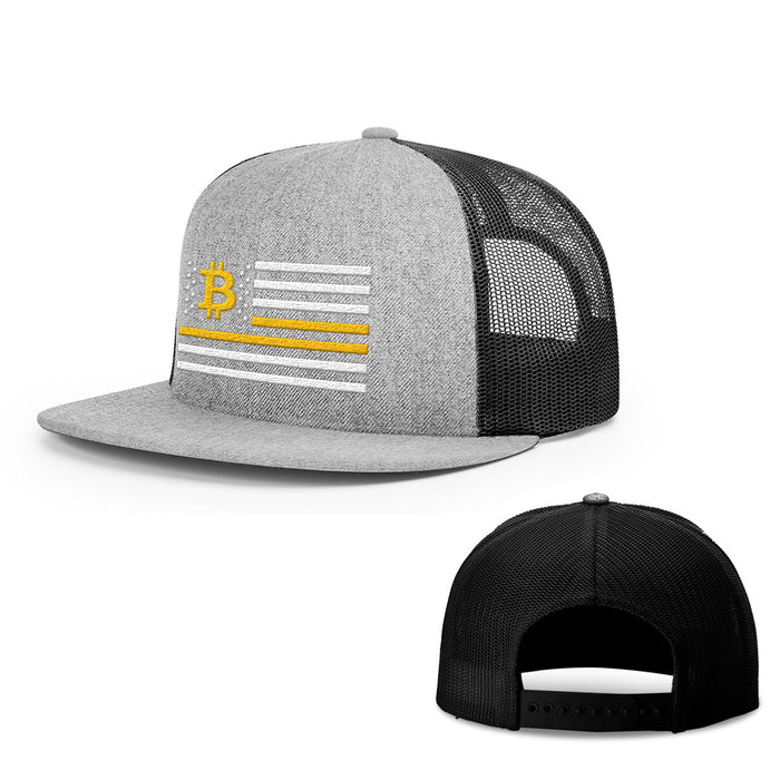 Snapback Flatbill / Heather and Black / One Size
