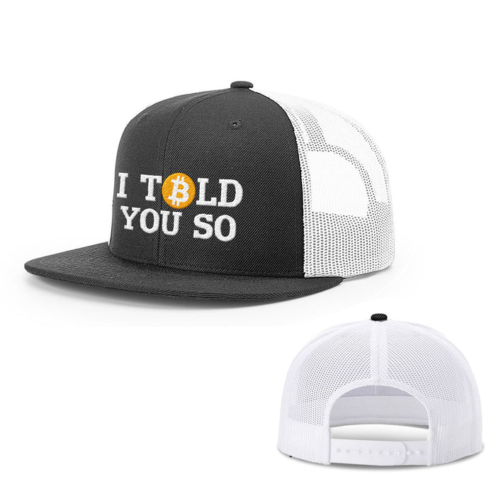Snapback Flatbill / Black and White / One Size