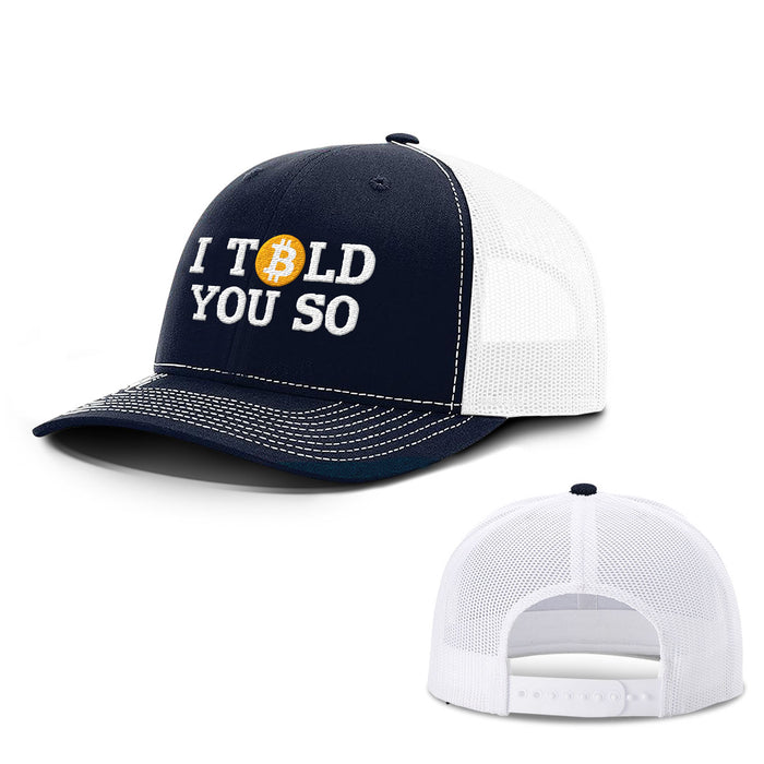 Snapback Trucker / Navy and White / One Size