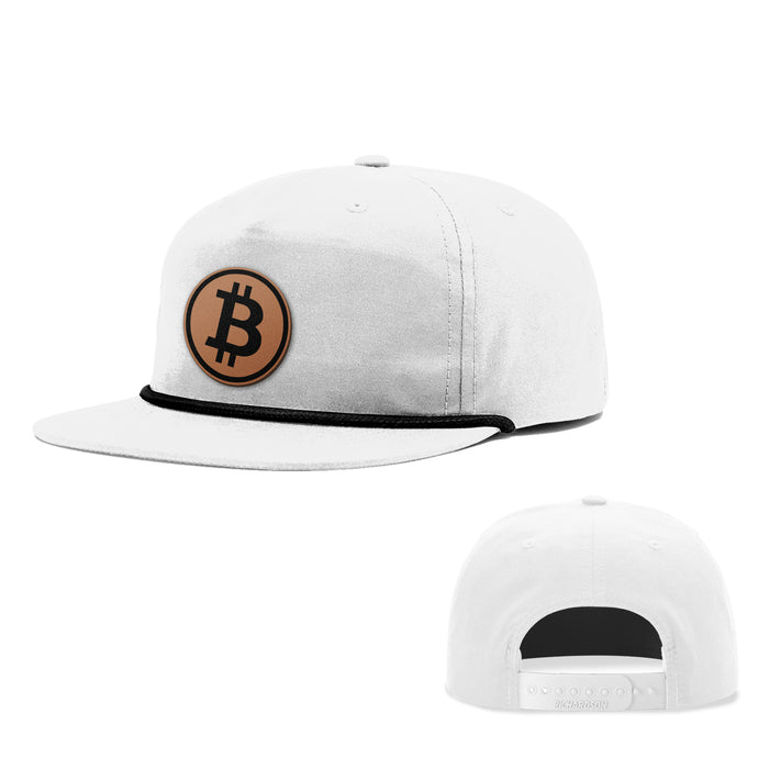 Snapback Rope Flatbill / White and Black / One Size