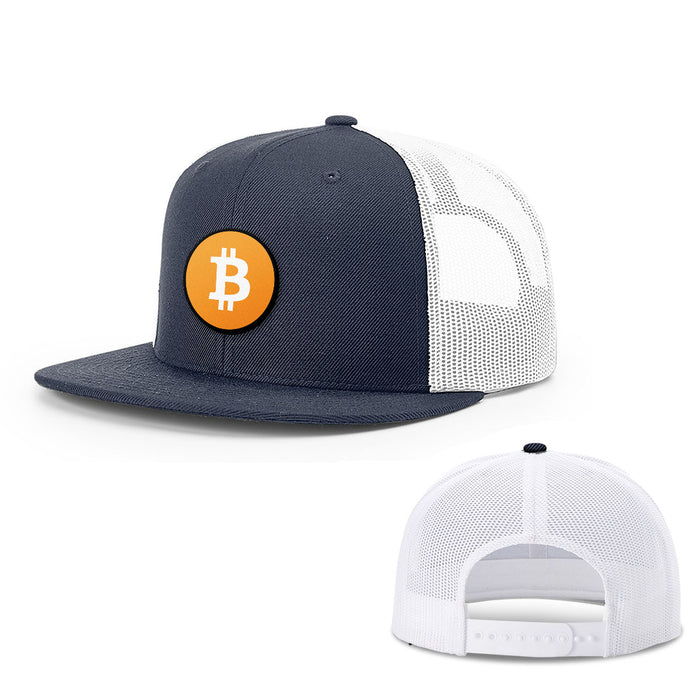 Snapback Flatbill / Navy and White / One Size