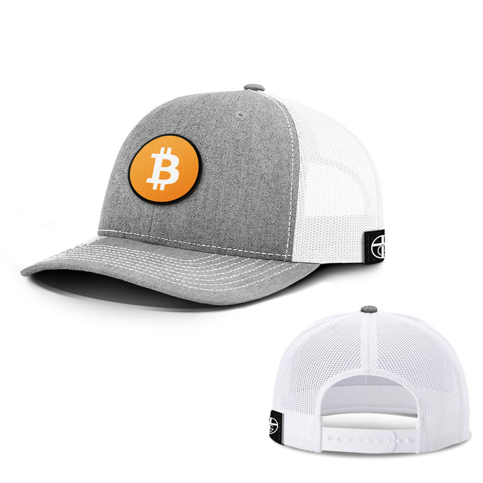 Bitcoin Logo Patch Hats - BustedTees.com