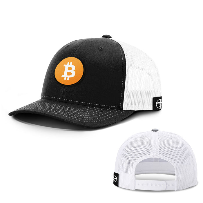 Bitcoin Logo Patch Hats - BustedTees.com