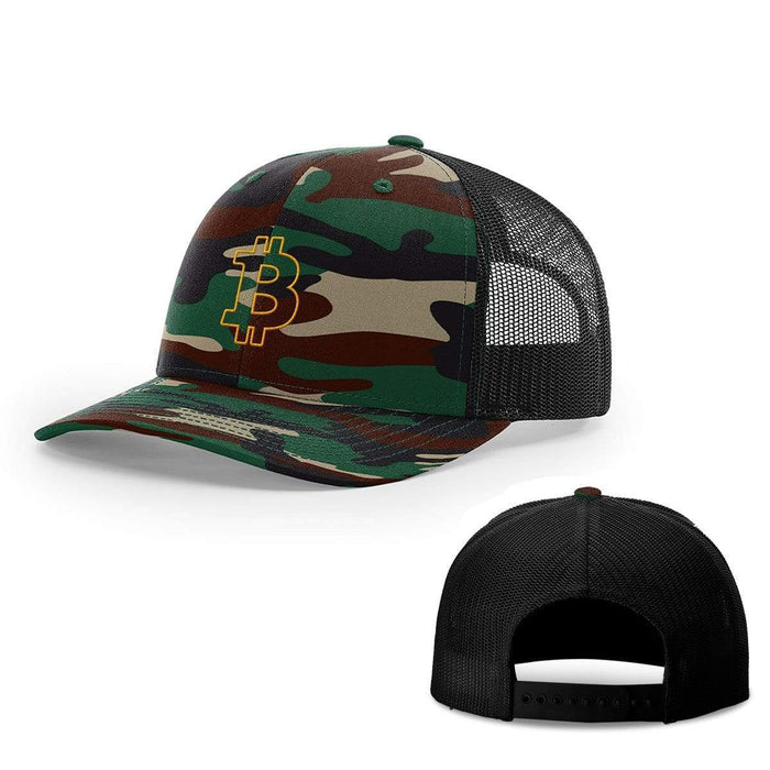 Snapback Trucker / Green Camo and Black / One Size